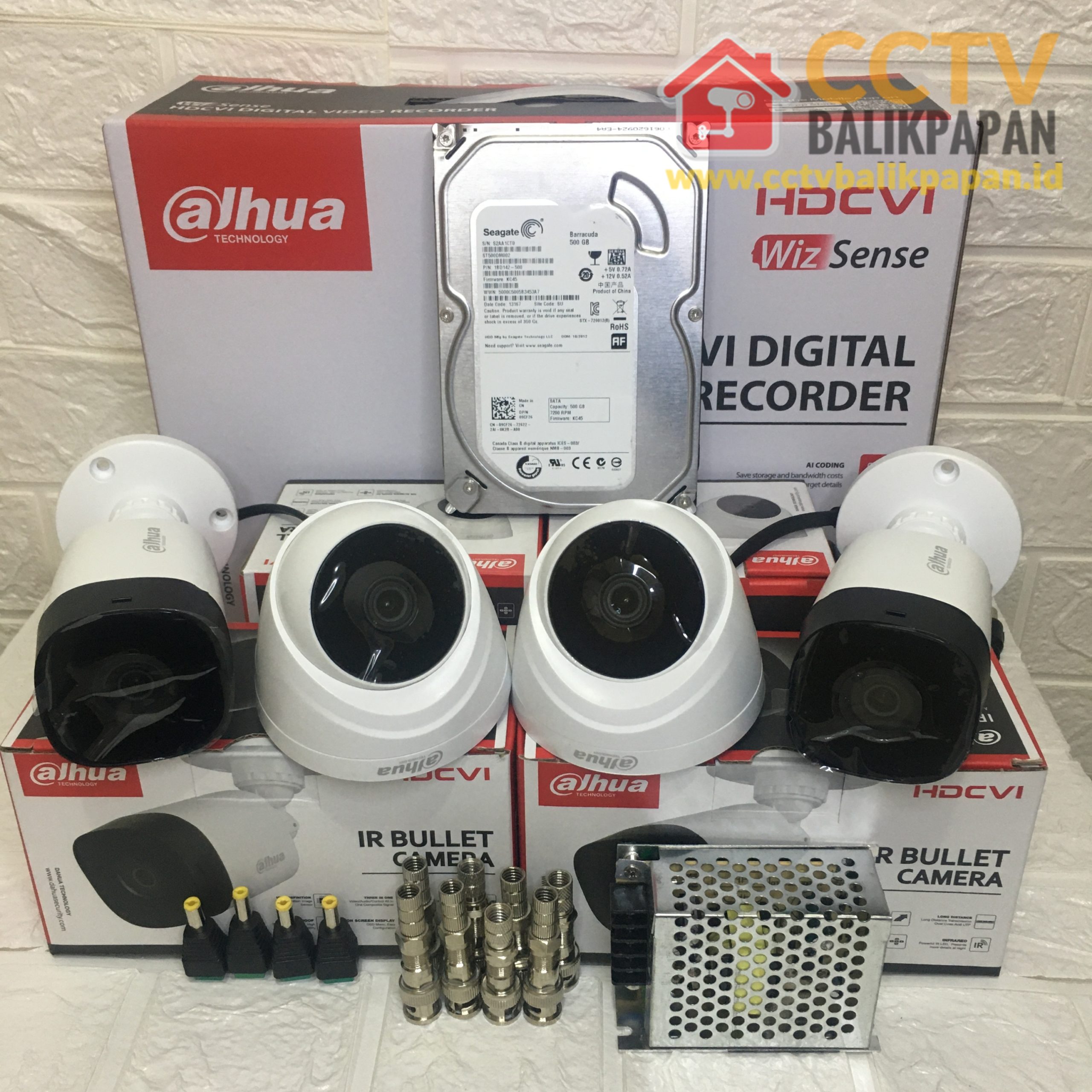 Paket 4 Kamera Dahua 2MP Hd 1080 Jernih CCTV Balikpapan